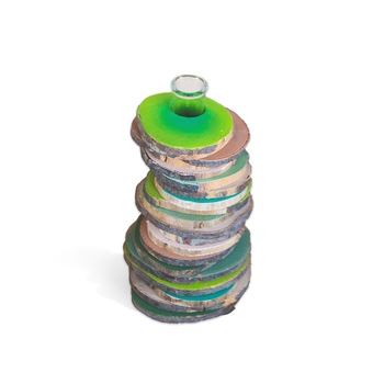 Vaze si boluri decorative, Deco-Box, Nature Rolls, din lemn buturuga, Pictat Manual Acrilic Verde Vaze si boluri decorative, Deco-Box, Nature Rolls, din lemn buturuga, Pictat Manual Acrilic Verde