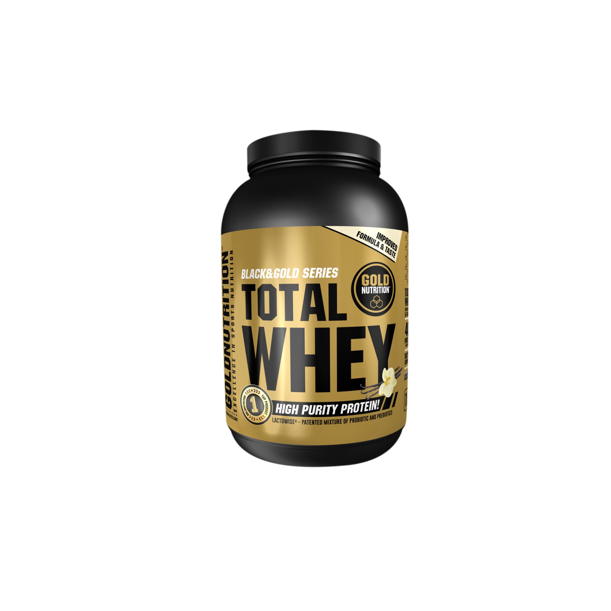 Pudra proteica, GoldNutrition, TOTAL WHEY PROTEIN VANILIE, 1KG