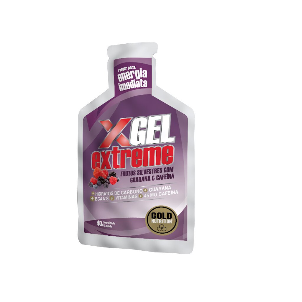 Gel energizant, GoldNutrition, EXTREME GEL GUARANA FRUCTE PADURE, 40 G