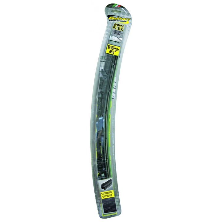 Stergator plat pentru parbriz cu 6 adaptoare 550mm RAINFLEX