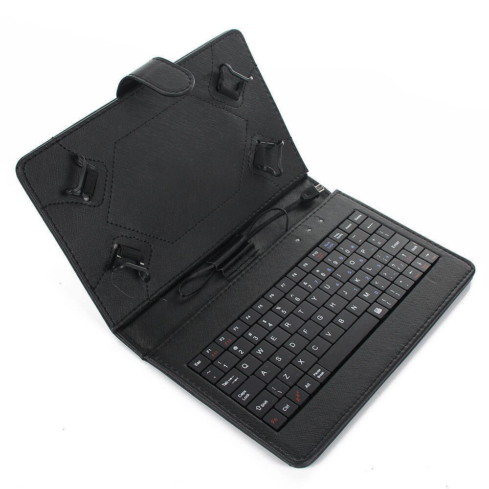 Hassy wise meteor Husa Tableta 7 Inch Cu Tastatura Micro Usb Model X, Negru, Tip Mapa,  Prindere 4 Cleme, Protectie Antisoc, Piele Sintetica, Functie Stand  Compatibil Android si Windows - eMAG.ro