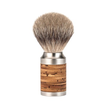 Pamatuf Silvertip Badger cu par de bursuc si maner din otel si scoarta de mesteacan Muehle Rocca 091 M 95 ROCCA Pamatuf Silvertip Badger cu par de bursuc si maner din otel si scoarta de mesteacan Muehle Rocca 091 M 95 ROCCA