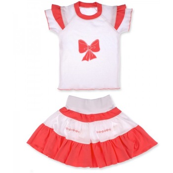 Compleu fete cu fusta si bluza cu maneca scurta Compleu fete cu fusta si bluza cu maneca scurta