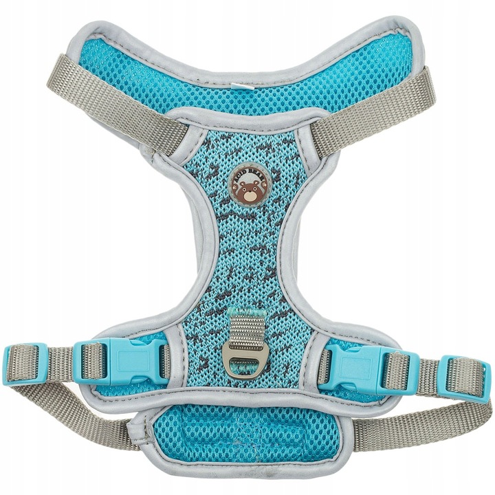 Hám közepes méretű kutyák számára, Wesolypupil, 64-86 cm, kék/szürke