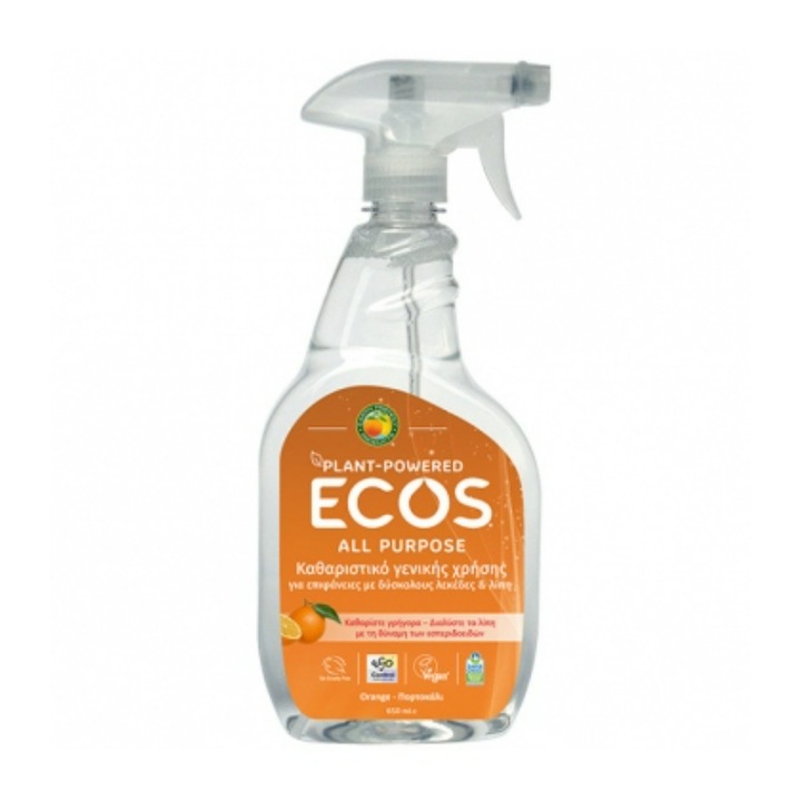 Detergent universal, Ecos - Earth Friendly, Cu portocala, 650 ml