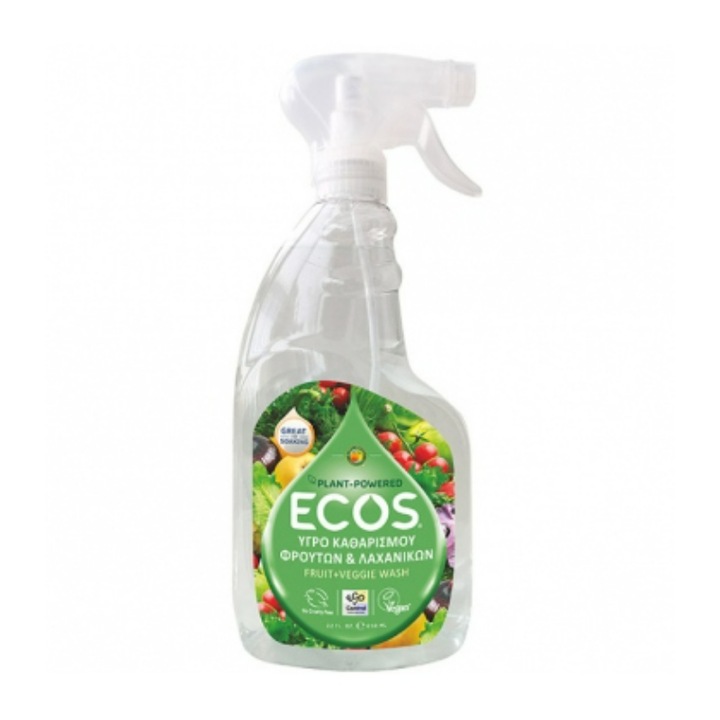 Solutie curatare fructe si legume, 650 ml, Ecos - EARTH FRIENDLY