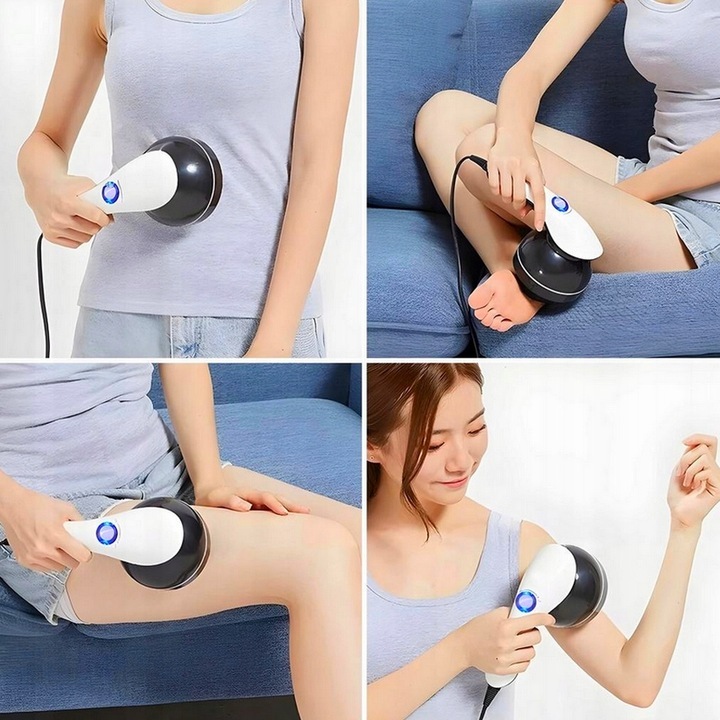 Aparat masaj pentru slabit 9in1, i-coucou, ABS, 230v, Alb/Negru