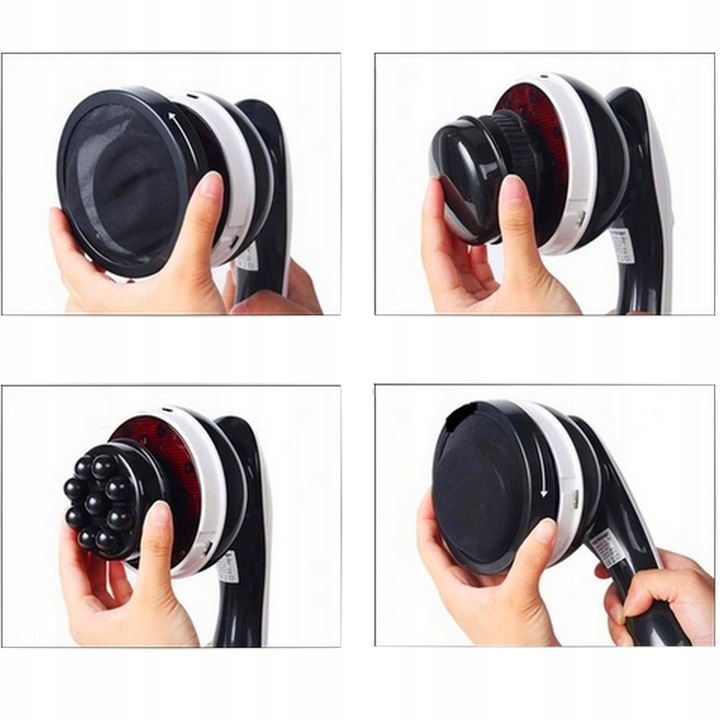 Aparat masaj pentru slabit 9in1, i-coucou, ABS, 230v, Alb/Negru