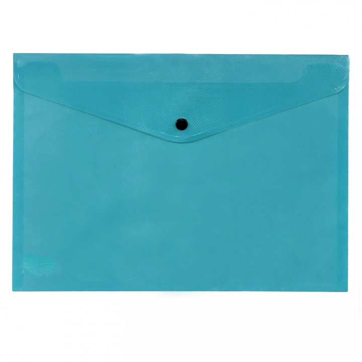 Mapa plastic A4 semitransparenta, cu buton si clapeta in V, US-230V