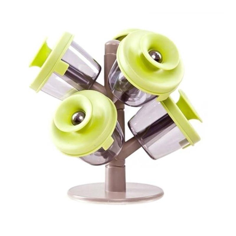 Suport 6 recipiente ermetice condimente DeKassa