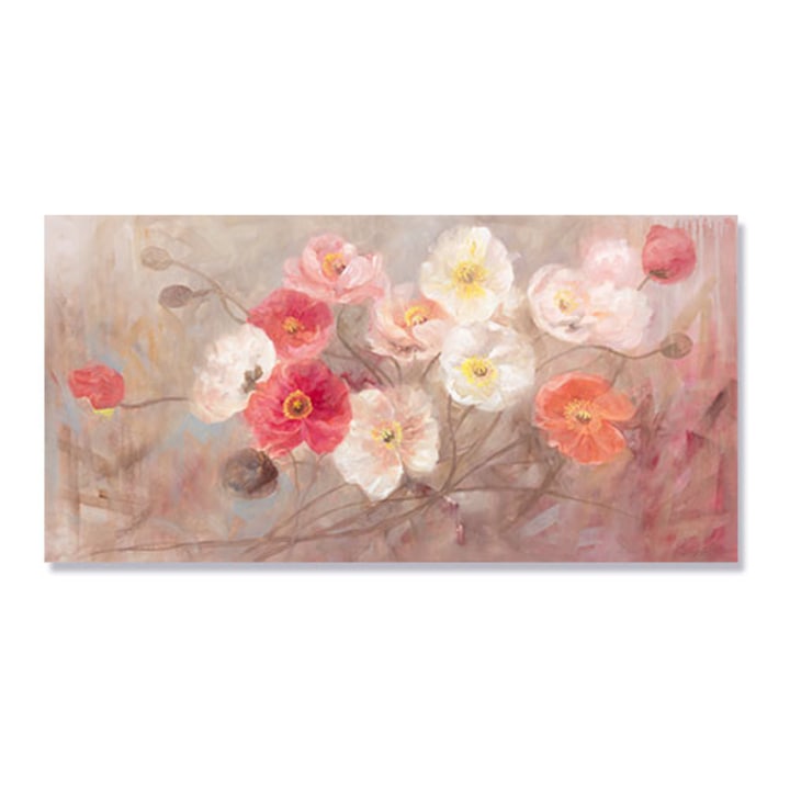 Tablou Canvas - Wild Poppies II, 50 x 100 cm