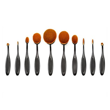 Set 10 Pensule Ovale machiaj Cosmetic Make-up Profesionale Set 10 Pensule Ovale machiaj Cosmetic Make-up Profesionale
