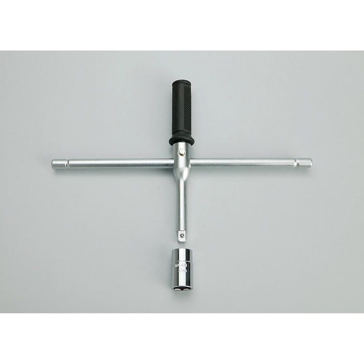 Cheie roti Spider Duo-action, maner reglabil, geanta depozitare, otel, 42.2x10.2x5 cm