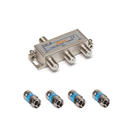 Set Spliter CATV 3 iesiri +4 mufe F autosertizare Cabelcon