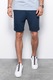OMBRE, Pantaloni scurti texturati cu buzunare laterale, Albastru marin, L