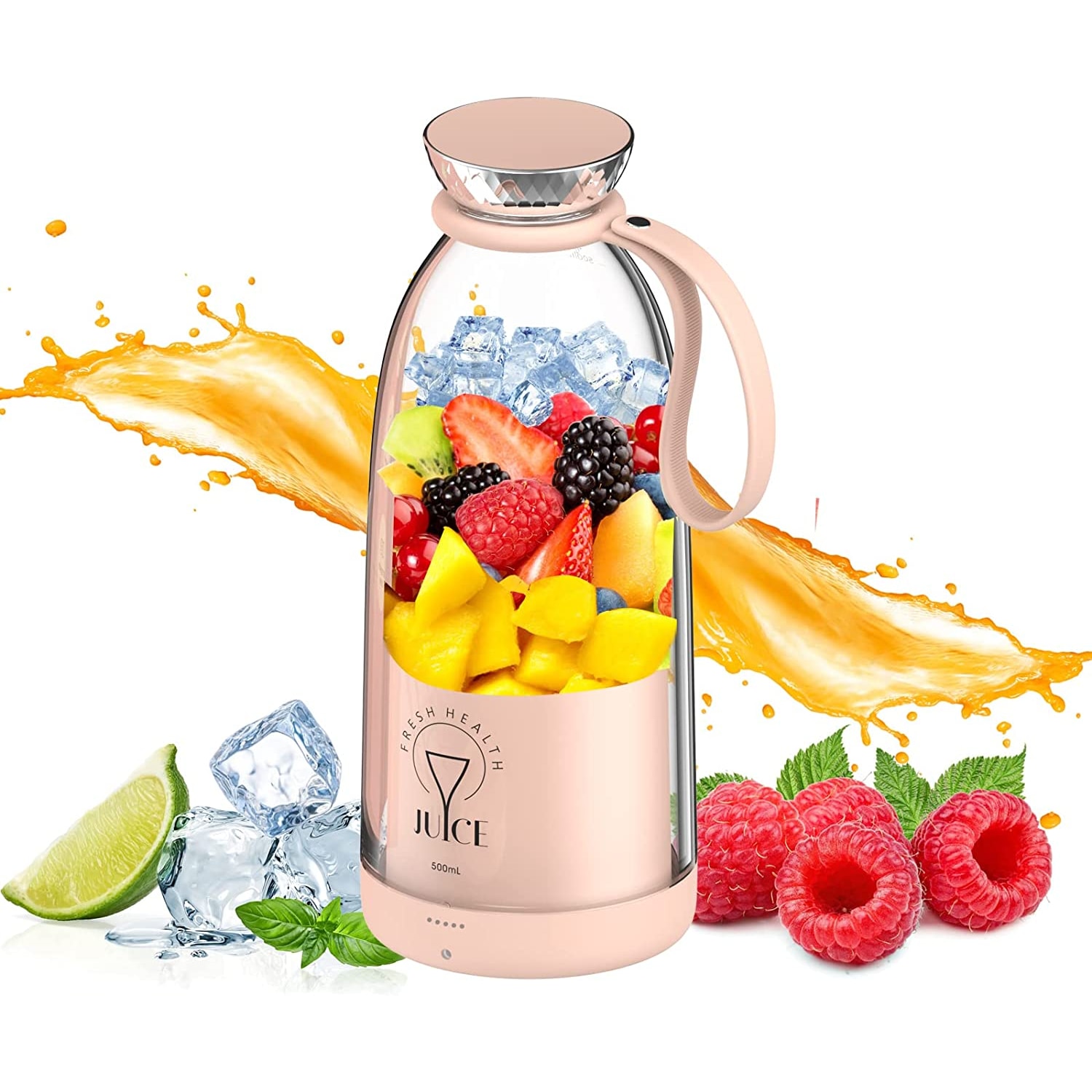 Mini Blender Electric MixUP PRO SmartVIBE™, Capacitate 500ml, 6 Lame 3D