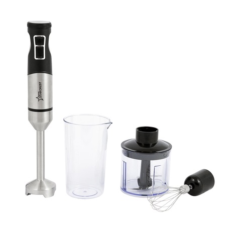 Mixer vertical STARCREST SBS-1509PRO, 1200W, Chopper, Tel, Pahar gradat, 9 viteze, Turbo, Inox / Negru