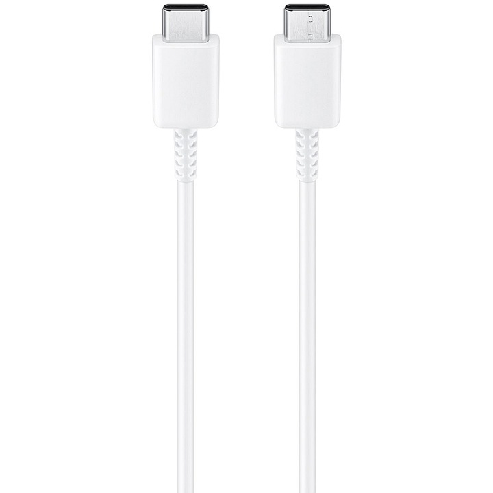 Cablu Date si Incarcare USB-C - USB-C Samsung EP-DA705, 25W, 1m, Alb EP-DA705BWEGWW