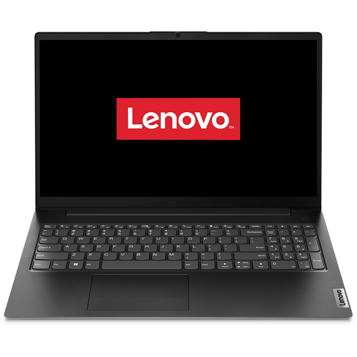 Lenovo V15 G4 AMN 15.6" FHD laptop, AMD Ryzen 5 7520U, 8GB, 512GB SSD, AMD Radeon™ 610M Graphics, NoOS, Nemzetközi angol billentyűzet, Fekete