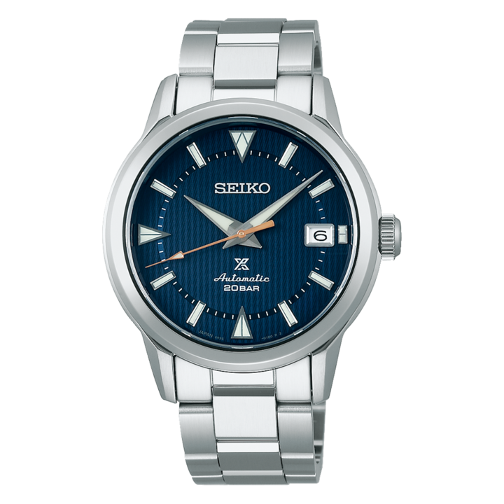 Ceas barbati, Seiko, SPB249J1 Prospex Alpinist 1959, Otel inoxidabil, Automat, 38 mm, Argintiu/Albastru