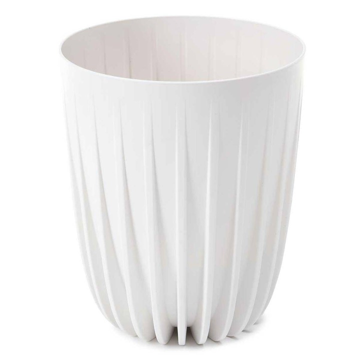 Ghiveci, HowHomely, Plastic, 39x46 cm, Alb