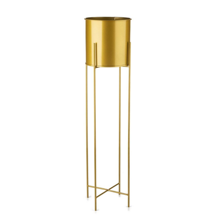 Поставка за цветя HowHomely, Метал, 95 см, Злато