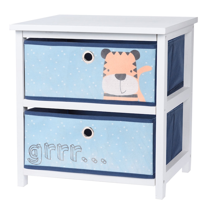 Comoda pentru copii, H&S, MDF, 43x41x33.5 cm, Multicolor