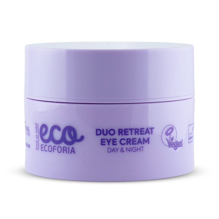 Crema de zi si noapte pentru ochi Ecoforia Lavender Clouds Duo Retreat, 30 ml