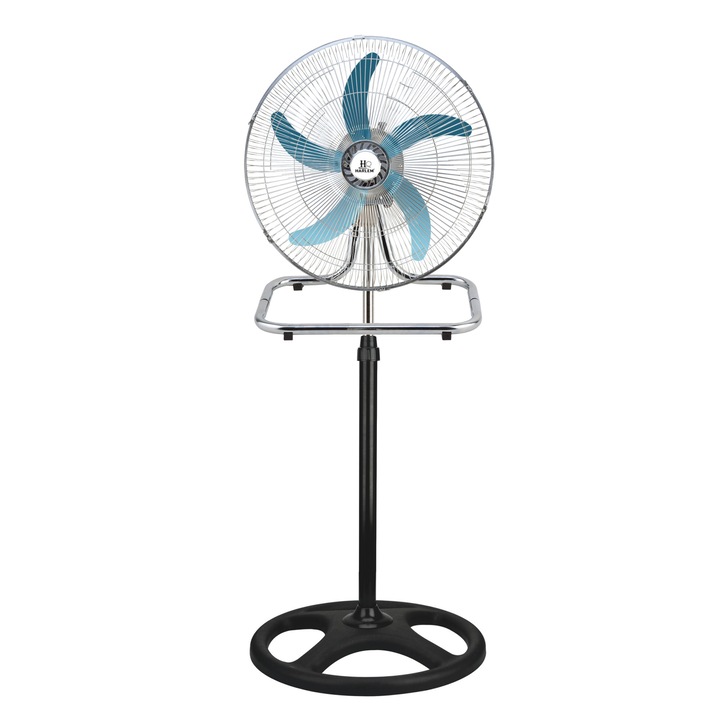 Ventilator cu 3 trepte de viteza Harlem®, putere mare, 55W, motor silentios, diametru 18″