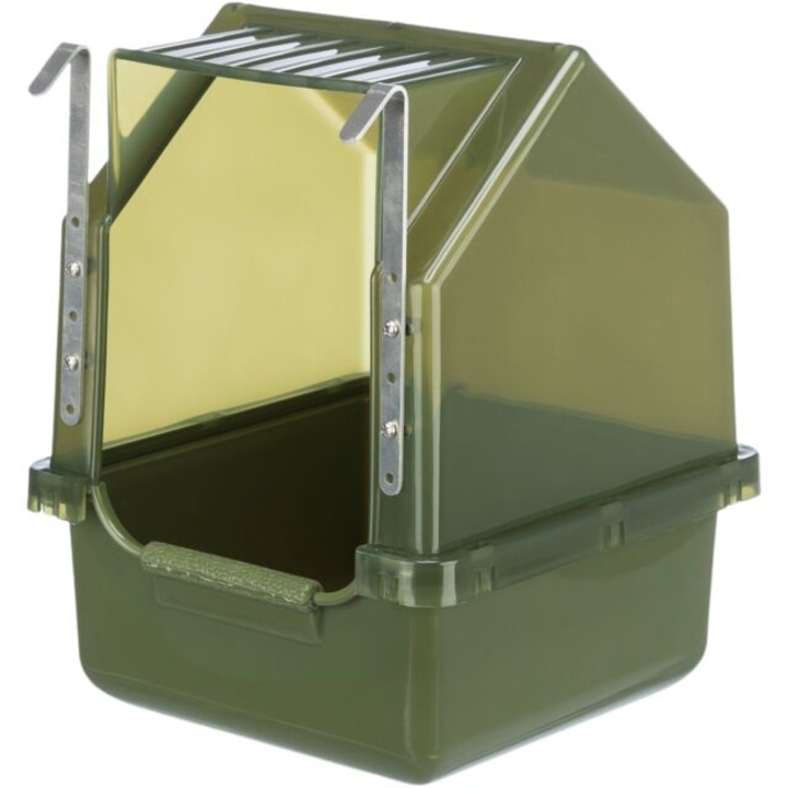 Cadita plastic acoperit, Trixie, 16 *22 *16CM, Verde, 54035