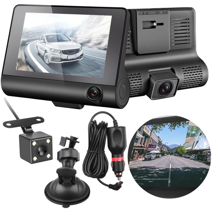 Camera auto cu senzor de miscare, Inny, Full HD, LCD, 1080P