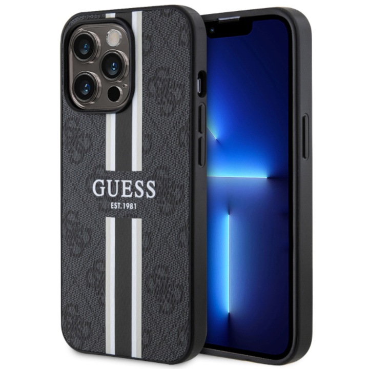 Tok iPhone 13 Pro / 13, Guess, MagSafe, 6.1" fekete készülékhez