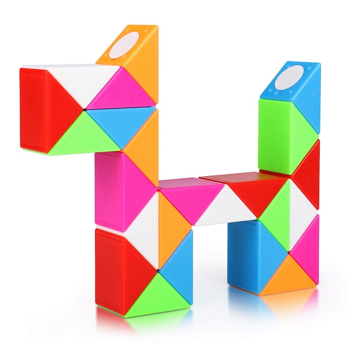 ZJZ 3D Rubik vonalzó, 24 szegmenssel, többszínű