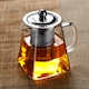 OEM Teáskanna szűrővel, üveg, 750 ml, tartály tea/kávé számára, átlátszó