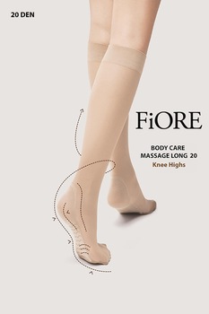 Sosete FIORE BodyCare Massage Socks Long 20 Den, UNI, Light Natural Sosete FIORE BodyCare Massage Socks Long 20 Den, UNI, Light Natural