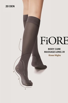 Sosete FIORE BodyCare Massage Socks Long 20 Den, UNI, Negru Sosete FIORE BodyCare Massage Socks Long 20 Den, UNI, Negru