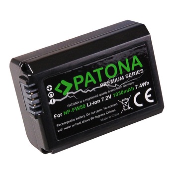 Acumulator PATONA Premium NP-FW50,1030mAh, pentru Sony NP-FW50 NEX-3 NEX.3C NEX-5 NEX.5A NEX-7 Acumulator PATONA Premium NP-FW50,1030mAh, pentru Sony NP-FW50 NEX-3 NEX.3C NEX-5 NEX.5A NEX-7