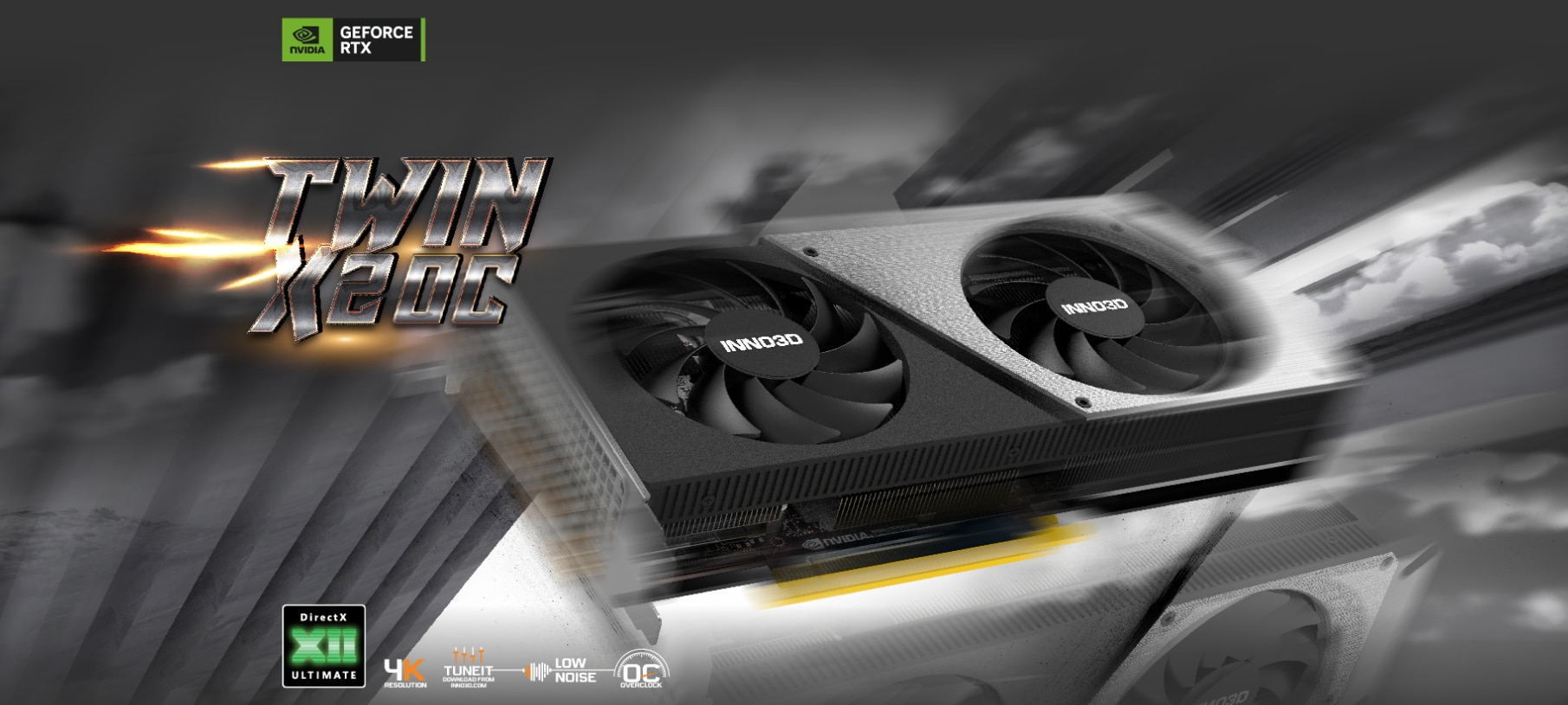 Placa video INNO3D GeForce RTX 4060 Ti Twin X2 OC, 8GB GDDR6, 128