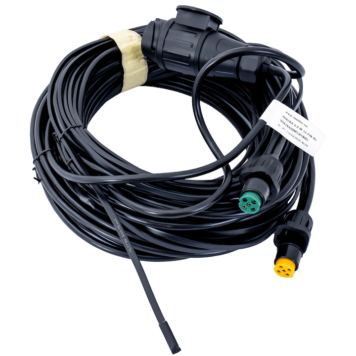 Cablaj electric pentru remorca, Mantes, 8 m, Negru
