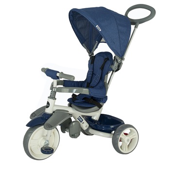 Tricicleta copii COCCOLLE EVO, Albastru inchis Tricicleta copii COCCOLLE EVO, Albastru inchis