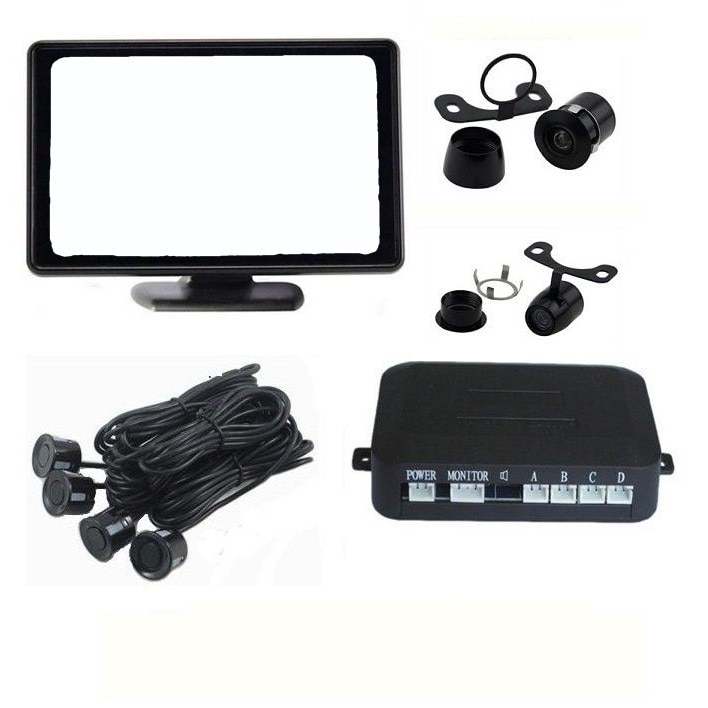 Senzori parcare cu camera video si display LCD de 4.3