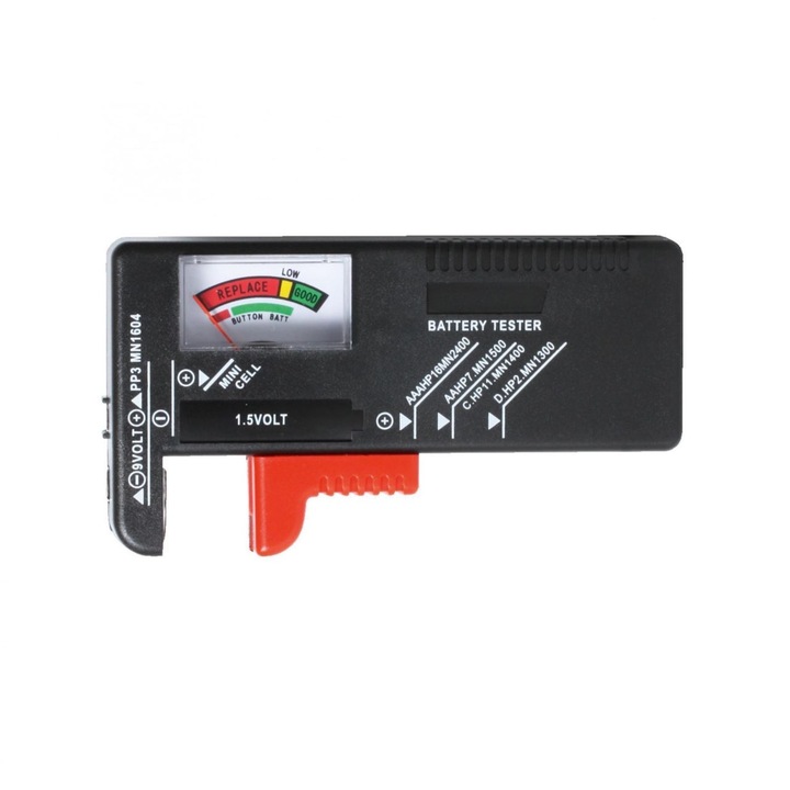 Енергиен тестер батерии и акумулатори Sal ET3, AG, AAA, AA, C, D, 6LR61