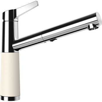 Baterie Granit Schock SC-510 cu Dus Extractibil Magnolia, finisaj granit, rotatie tija la 120 grade Baterie Granit Schock SC-510 cu Dus Extractibil Magnolia, finisaj granit, rotatie tija la 120 grade