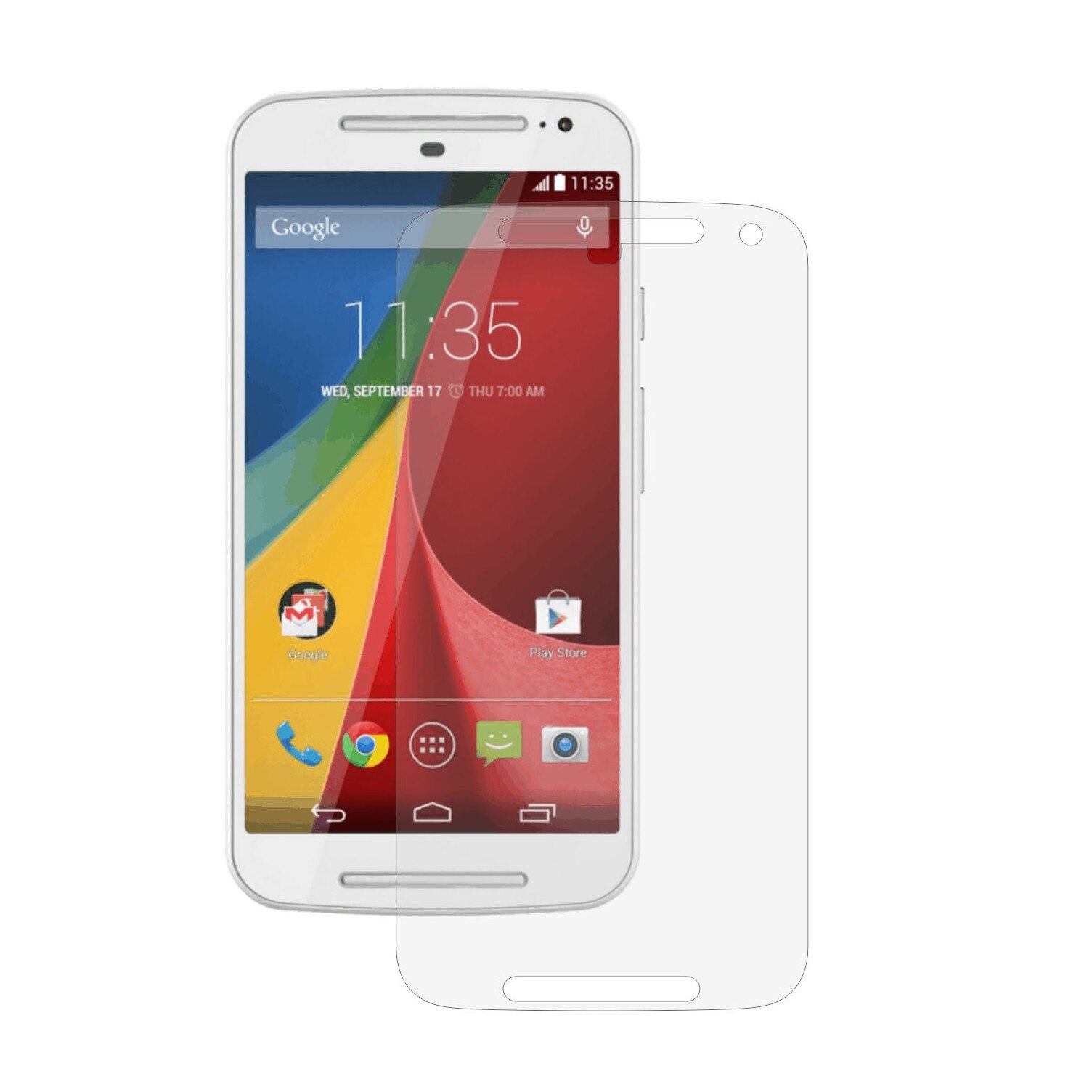 Set 2 Folii Protectie Ecran, Acoperire Totala, Adezive si Foarte Flexibile, Invisible Skinz Ultra-Clear HD pentru Motorola Moto G 4G 2015