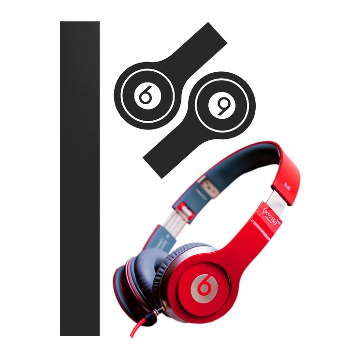 Folie de protectie Carbon Skinz, Husa de tip Skin Adeziv pentru Carcasa, Negru Mat dedicata Beats By Dr Dre Solo HD