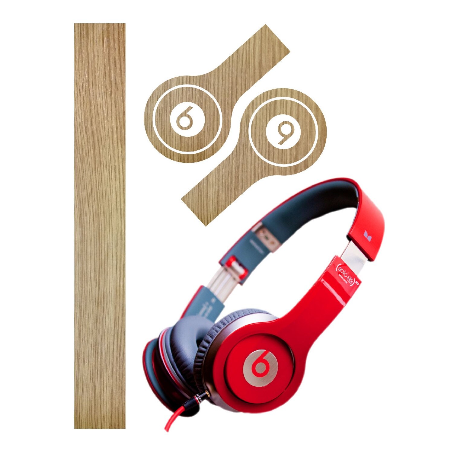 Folie de protectie Carbon Skinz, Husa de tip Skin Adeziv pentru Carcasa, Lemn Stejar dedicata Beats By Dr Dre Solo HD