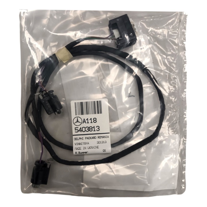 Hátsó lökhárító kábelek, Mercedes-Benz, Mercedes CLA-hoz, Fekete