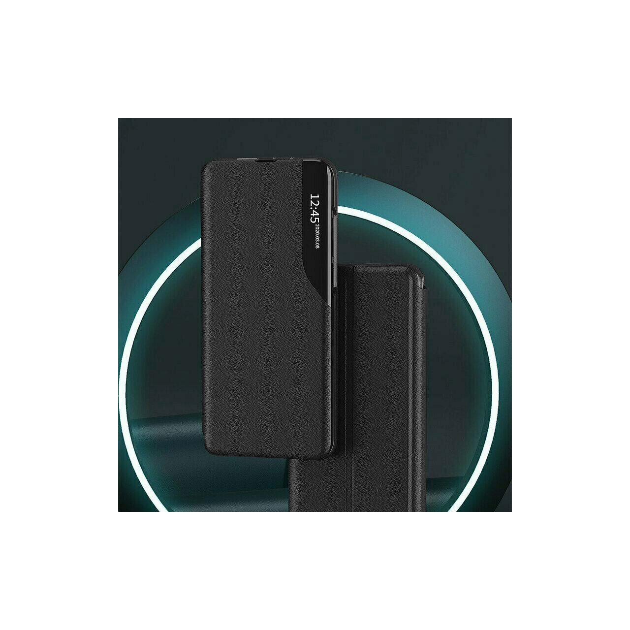 Husa pentru Samsung Galaxy Note 10 Plus 4G / Note 10 Plus 5G - Techsuit eFold Series - Black