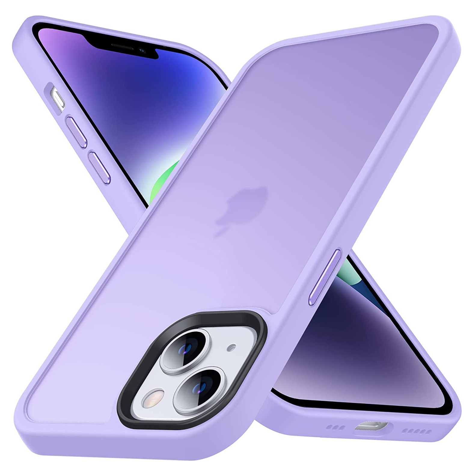 Husa pentru iPhone 13, MobileSmart, Hybrid ultra slim, carcasa spate Antisoc, Purple
