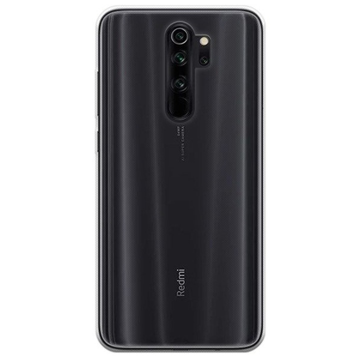 Прозрачен калъф, съвместим с Xiaomi Redmi Note 8 Pro, Slim fit, Anti-slip, Минималистичен дизайн, 1 mm